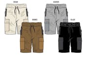 Boys Pull-On Knit Shorts - Size 8-18, Assorted Colors