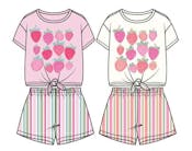 Girls' 2-Piece Shorts Set - Assorted Colors, Sizes 4-6X