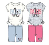Girls 2 Piece Bike Short Sets - Assorted Colors, Size 4-6X