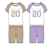 Girls' 2-Piece Bike Short Sets - Assorted Colors, Size 4-6X