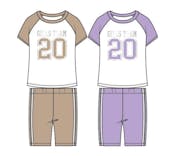 Girls' 2-Piece Bike Short Sets - Assorted Colors, Size 7-12