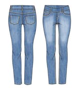 Girls Stretch Denim Jeggings - Size 7-16