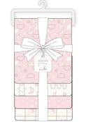 Girls Woven Receiving Blankets, 4pk