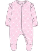 Girl's Double-Knit Snap Sleepers, Size 0-9 Months