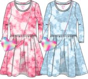 Girls Long Sleeve Dresses, Size 4-6X