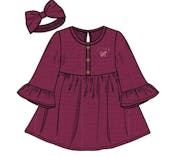 Girls Long Sleeve Gauze Dresses, Size 4-6X