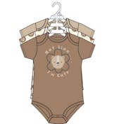 3pk Boy's Short Sleeve Creepers, Size 0-9M