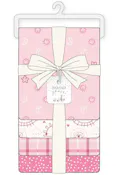 Girls Woven Receiving Blankets, 4pk