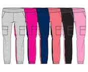 Girls Fleece Cargo Joggers - Size 7-16