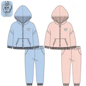 Girl's Fleece Zip Sets - Size 4-6X, Assorted Colors