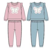 Girls 2pc Fleece Sets - Size 4-6X