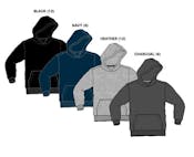 Boy's Pullover Hoodies - Sizes 4-7, Assorted Colors