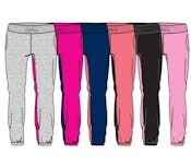 Girl's Fleece Joggers - Size 4-6X, Assorted Colors