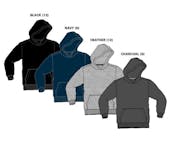 Boy's Pullover Hoodies -Sizes 8-18, Assorted Colors