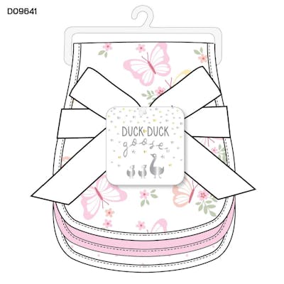 Girls 3Pk Burp Cloth