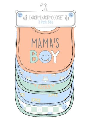 5pk Bibs - Assorted Colors