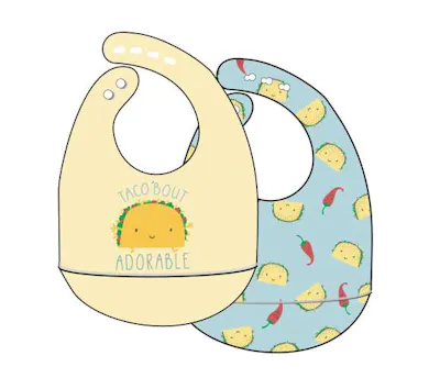 Silicone Bibs - 2 Pack