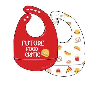 Silicone Bibs - 2 Pack