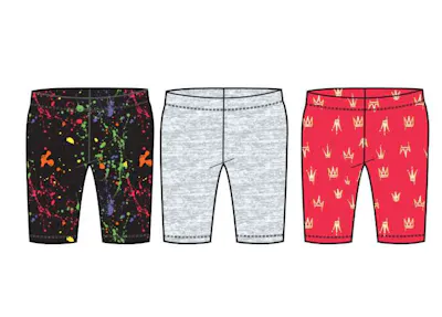 Girls' Bike Shorts 3-Pack - Assorted Colors, Size 4-6X