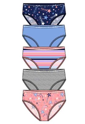 Girls Cotton Briefs - Sizes 6-14