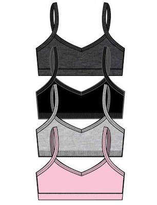 Girls Seamless Bras - Size Small-Large