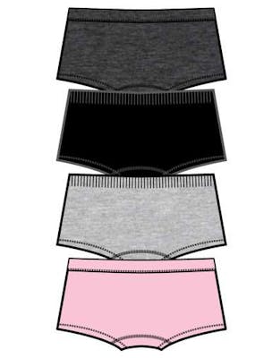 Girls Seamless Boy Shorts - Size Small-Large