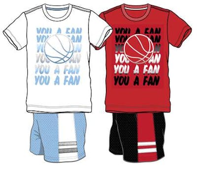 Boys 2Pc Knit Short Sets - Size 2-4T, Assorted Colors