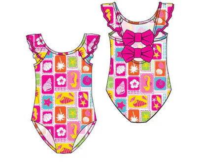 Girls One Piece Swimsuits, Size 4-6X