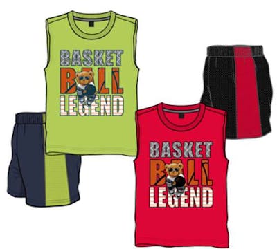 Boys 2 Pc Knit Tank Short Sets - Size 2-4T, Assorted Colors