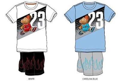 Boys 2Pc Knit Short Sets - Size 4-7, Assorted Colors