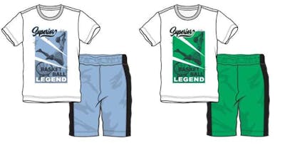 Boys 2Pc Knit Short Sets - Size 8-18, Assorted Colors