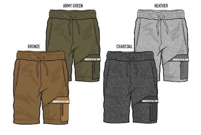 Pull-On Knit Shorts - Size 2-4T, Assorted Colors