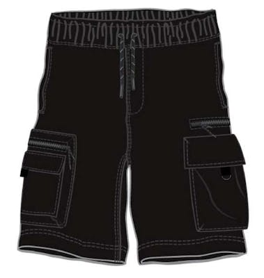 Boys Fleece Cargo Shorts - Size 2T-4T, Black