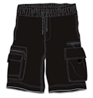 Boys Fleece Cargo Shorts - Sizes 8-18, Black image number null