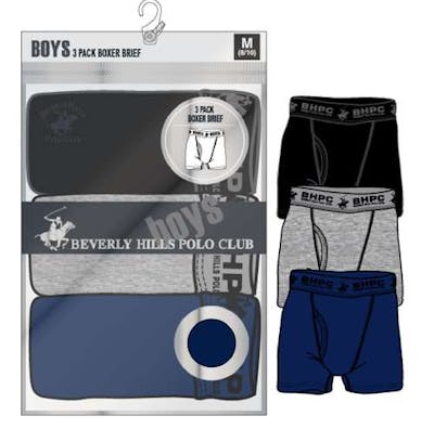 Boys Boxer Briefs - Size 4-18, Assorted Colors, 3pk