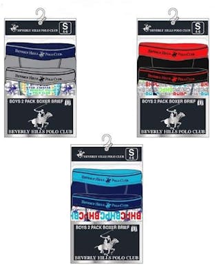 Boxer Briefs for Boys - Size 2-4, Assorted Colors, 2pk