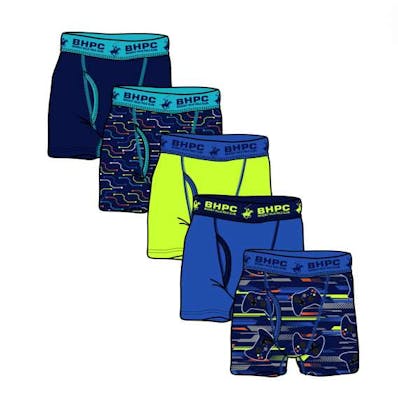 Boys Boxer Briefs - Size 4-18, Assorted Colors, 5pk
