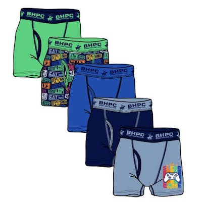 Boys Boxer Briefs - Sizes 4-10, Assorted Colors, 5pk