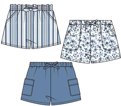 Girls' Shorts - Assorted Colors, Sizes 7-16, 3pk