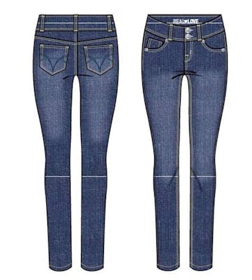 Girls Stretch Denim Jeans - Size 4-6X