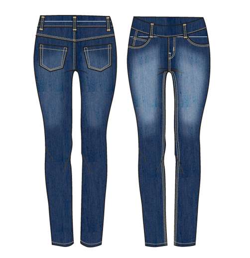 Girls Stretch Denim Jeggings - Size 4-6X