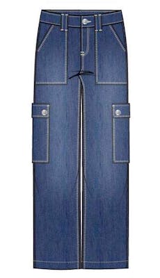 Girls Denim Cargo Pants - Size 7-16