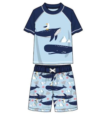 Boys Rash Guard 2-Piece Sets, Size 2T-4T