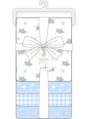 Boys Woven Receiving Blankets, 4pk