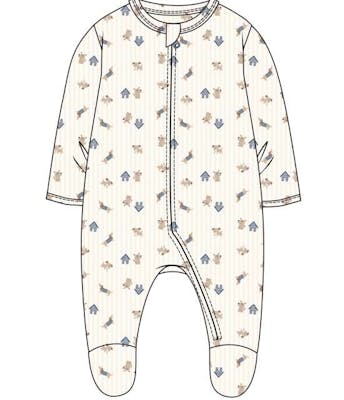 Boys Double Knit Snap Rompers, Size 0-9 Month