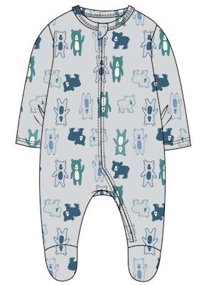 Boys Hacci Snap Rompers, Size 0-9 Months