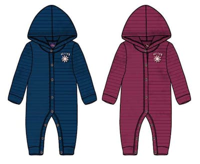 Girls Rib Velour Coveralls, Size 0-9 Months