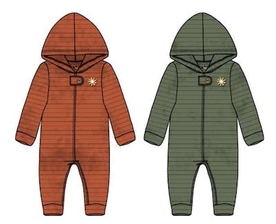 Girls Rib Velour Coveralls, Size 0-9 Months