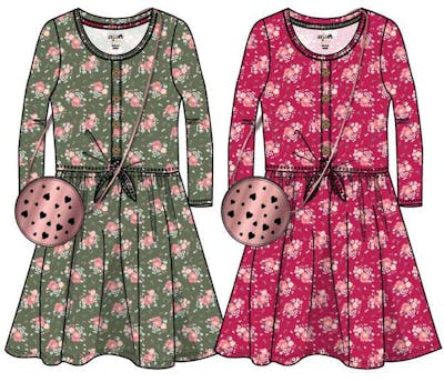 Girls Long Sleeve Dresses, Size 4-6X