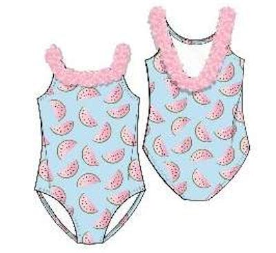 Girls One Piece Swimsuits, Size 2T-4T